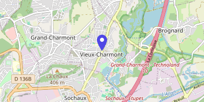 Carte OpenStreetMap — 39 rue Belfort, Vieux-Charmont