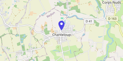 Carte OpenStreetMap — 1 place de la Mairie, Chanteloup