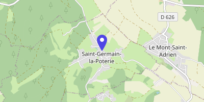 Carte OpenStreetMap — 8 rue de l'Église, Saint-Germain-la-Poterie
