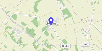 Carte OpenStreetMap — 1 place de la Mairie, L'Hosmes