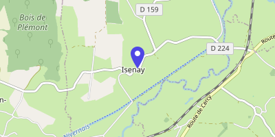 Carte OpenStreetMap — 27 route d'Isenay, Isenay