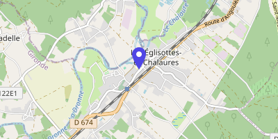 Carte OpenStreetMap — 307 avenue Victor-Hugo, Les Églisottes-et-Chalaures
