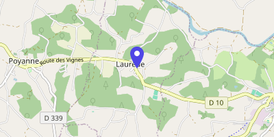 Carte OpenStreetMap — 1 impasse de la Mairie, Laurède
