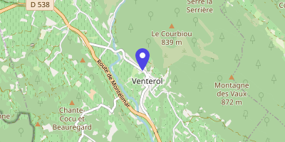 Carte OpenStreetMap — 24 rue du Bout-du-Monde, Venterol