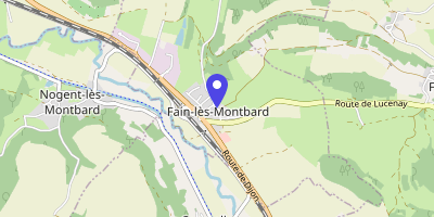 Carte OpenStreetMap — 5 rue de Montbéliard, Fain-lès-Montbard