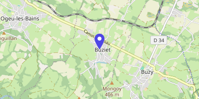 Carte OpenStreetMap — 1 place de la Mairie, Buziet