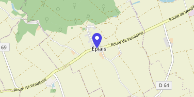 Carte OpenStreetMap — Route de Vendôme, Épiais