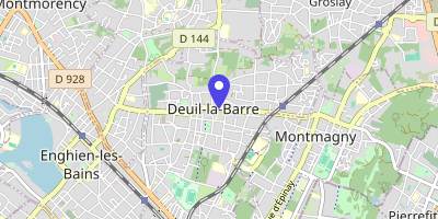 Carte OpenStreetMap — 36 rue Charles-de-Gaulle, Deuil-la-Barre