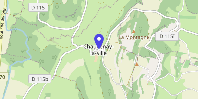 Carte OpenStreetMap — 1 route de Colombier, Chaudenay-la-Ville