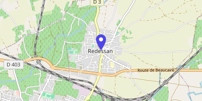 Carte OpenStreetMap — 13 avenue de la République, Redessan