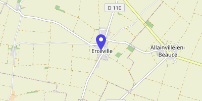 Carte OpenStreetMap — 1 sentier de la Messe, Erceville