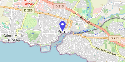Carte OpenStreetMap — 1 place de l'Hôtel de Ville, Pornic