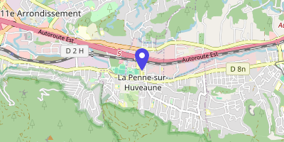 Carte OpenStreetMap — 14 boulevard de la Gare, La Penne-sur-Huveaune
