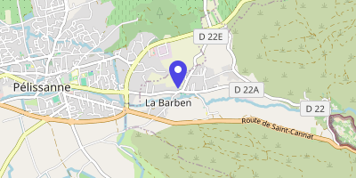 Carte OpenStreetMap — 1 place de Forbin, La Barben