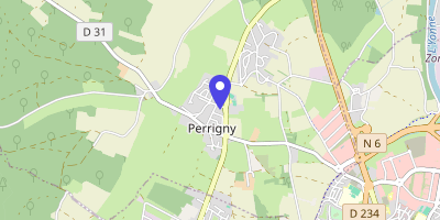 Carte OpenStreetMap — 7 rue des Écoles, Perrigny