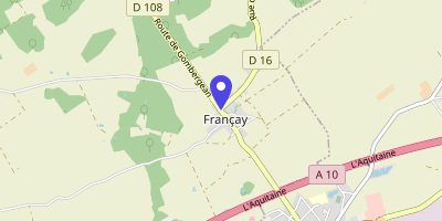 Carte OpenStreetMap — 3 rue du Perche, Françay