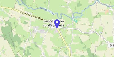 Carte OpenStreetMap — 8 place Albert-Lonvis, Saint-Étienne-sur-Reyssouze