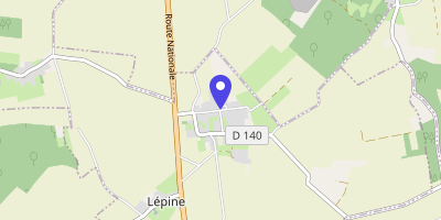 Carte OpenStreetMap — 1 place de la Mairie, Lépine