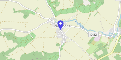 Carte OpenStreetMap — 1 place de la Mairie, Bragelogne-Beauvoir