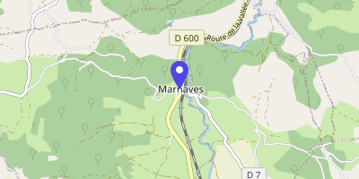 Carte OpenStreetMap — 1 place des Maires, Marnaves