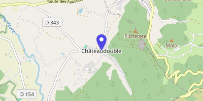 Carte OpenStreetMap — 1 place de la Fontaine, Châteaudouble