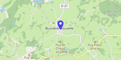 Carte OpenStreetMap — 1 place de la Mairie, Bussière-Nouvelle