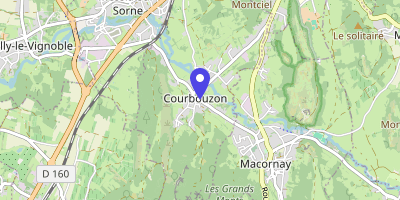Carte OpenStreetMap — 60 route du Val-de-Sorne, Courbouzon