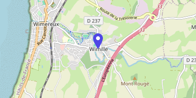 Carte OpenStreetMap — 1 bis rue de Lozembrune, Wimille