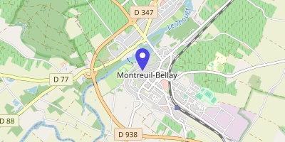 Carte OpenStreetMap — 2 place de la Mairie, Montreuil-Bellay