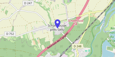 Carte OpenStreetMap — 6 rue Principale, Schaffhouse-près-Seltz
