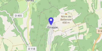 Carte OpenStreetMap — 13 rue Principale, Étrappe