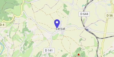 Carte OpenStreetMap — Le Bourg, Cerzat