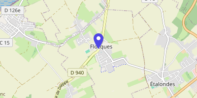 Carte OpenStreetMap — 2 rue des Écoles, Flocques