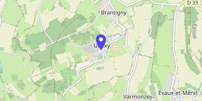 Carte OpenStreetMap — 1 rue du Paquis, Ubexy