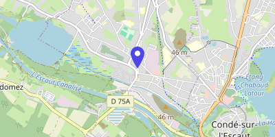 Carte OpenStreetMap — 1 rue André-Michel, Vieux-Condé