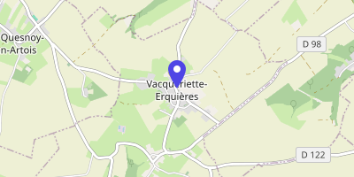 Carte OpenStreetMap — 107 rue Grande, Vacqueriette-Erquières