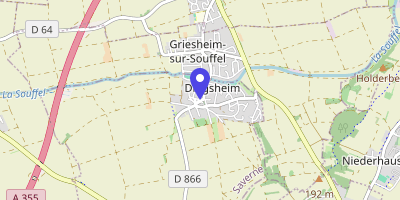 Carte OpenStreetMap — 7 place de la Mairie, Dingsheim