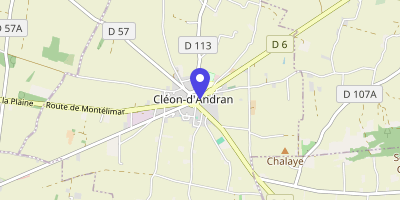Carte OpenStreetMap — 495 boulevard de Provence, Cléon-d'Andran