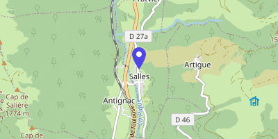 Carte OpenStreetMap — Place de la Mairie, Salles-et-Pratviel