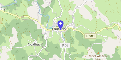 Carte OpenStreetMap — 1 Place de la Mairie, Fournels