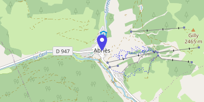 Carte OpenStreetMap — 1 place des Halles, Abriès-Ristolas