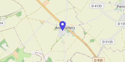 Carte OpenStreetMap — Rue de la Mairie, Assainvillers