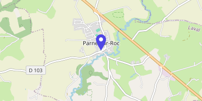 Carte OpenStreetMap — 1 place du Prieuré, Parné-sur-Roc