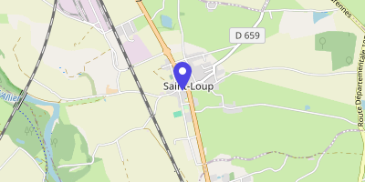 Carte OpenStreetMap — 61 Rue de l'Hôtel-de-Ville, Saint-Loup