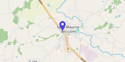 Carte OpenStreetMap — 7 route de Limoges, Saint-Maurice-des-Lions