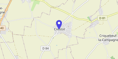 Carte OpenStreetMap — 12 rue des Écoles, Crestot