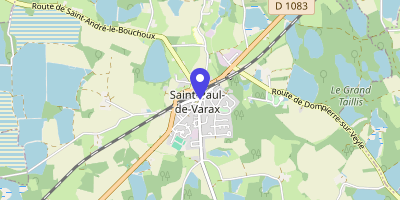 Carte OpenStreetMap — 163 place Louis-Jourdan, Saint-Paul-de-Varax