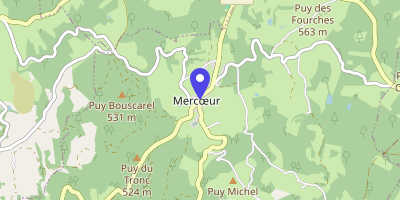 Carte OpenStreetMap — 4 le Bourg, Mercoeur