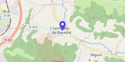 Carte OpenStreetMap — 2 place de la Mairie, Saint-Félix-de-Rieutord