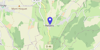 Carte OpenStreetMap — 1 rue de l'Église, Rebets
